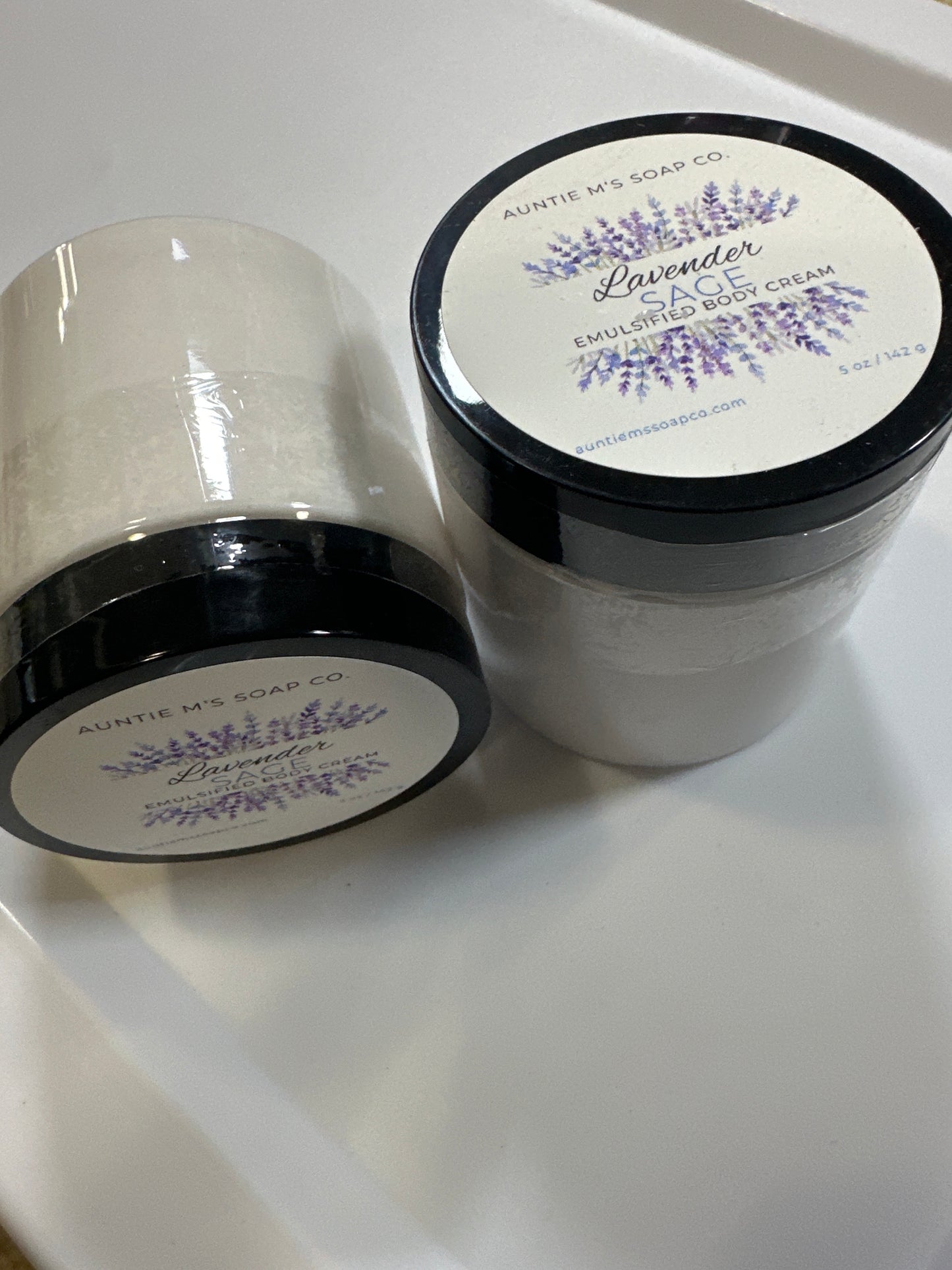 Emulsified Body Cream - Lavender Sage