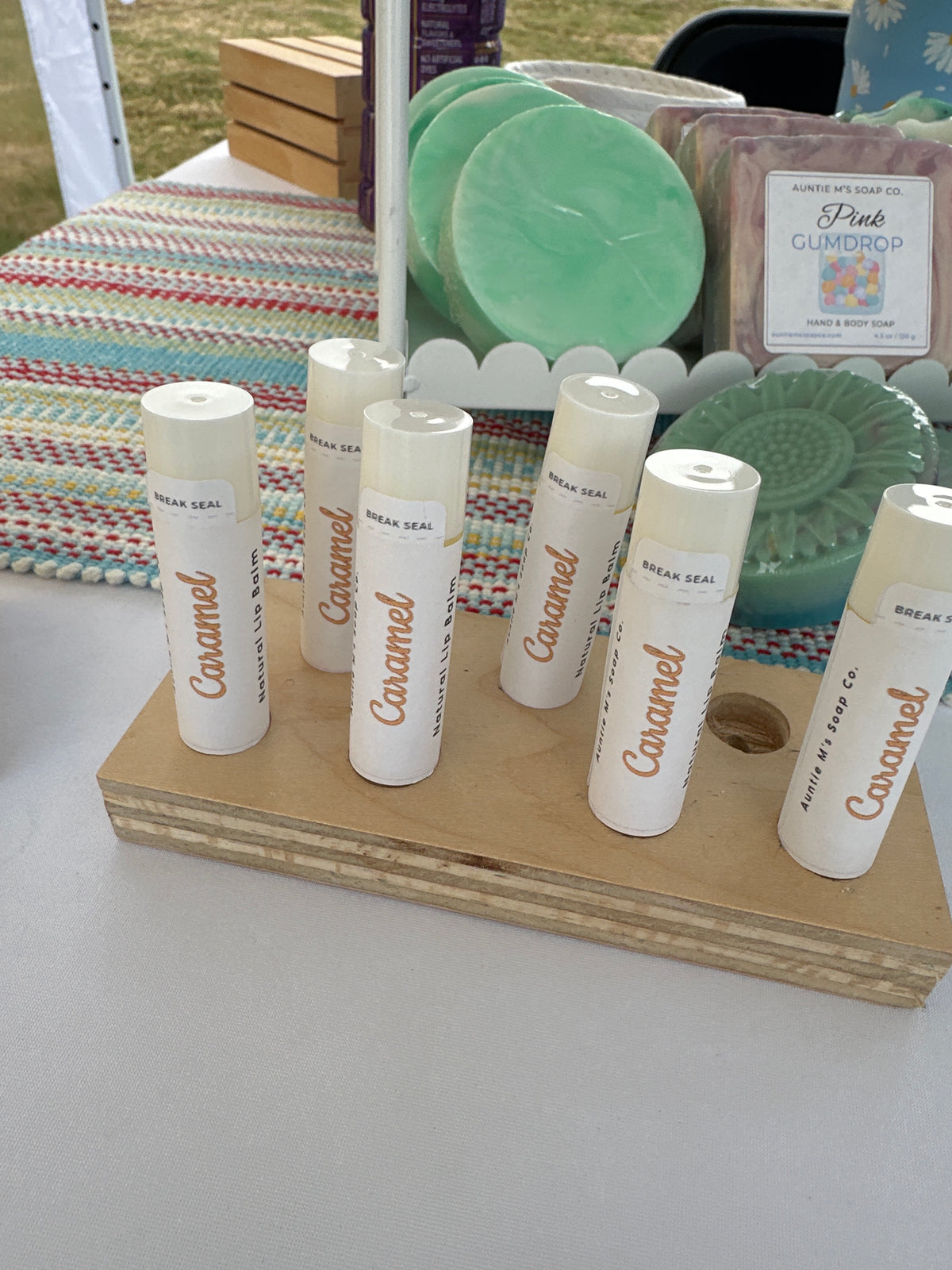 Caramel lip balm